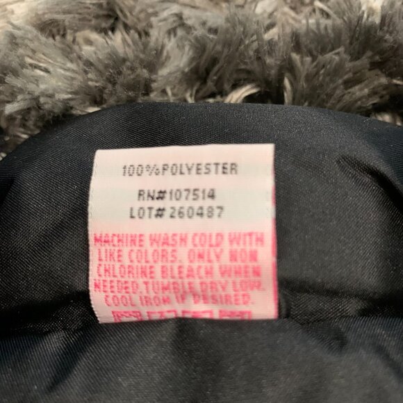 Beverly Hills Princess Puffy Vest 7 White and black with Pink Stripe SZ. 7 KIDS - Picture 3 of 4